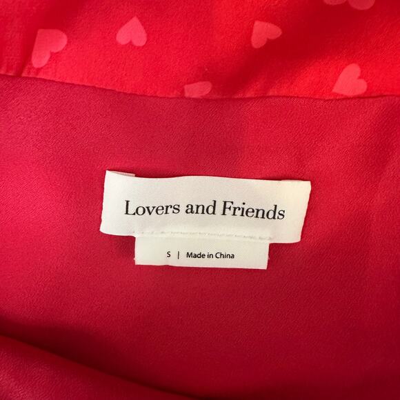 Lovers + Friends Maisey Pink Heart Asymmetrical Feather Hem Mini Skirt Small - Picture 8 of 9